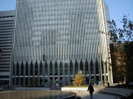 World Trade Centre north building<br>Location: <a href="https://www.google.com/maps/search/?api=1&query=40.71192,-74.01238" target="_new">World Trade Centre Plaza</a>